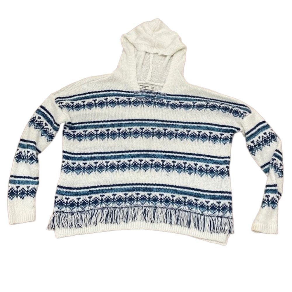 ✨4xHP✨Abercrombie Kids Girls Knit Fringed Sweater✨
